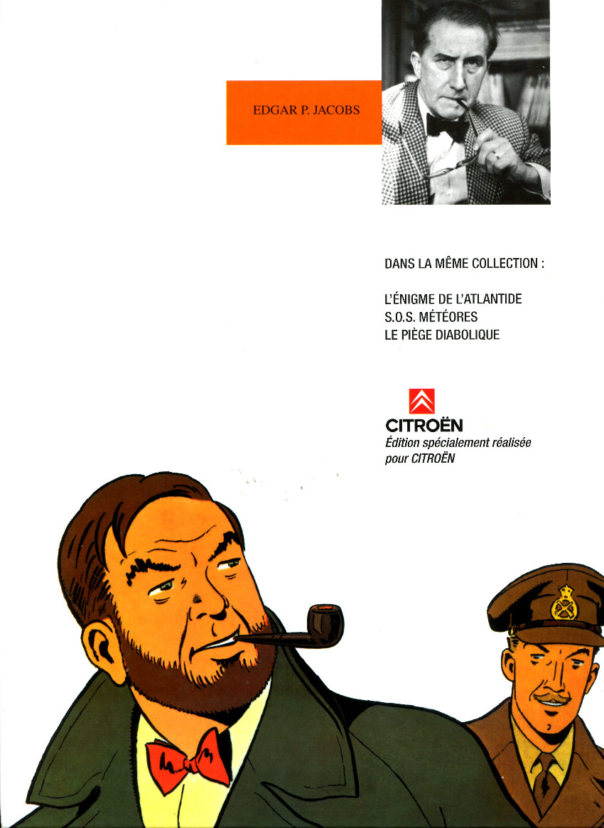 Verso de l'album Blake et Mortimer Tome 9 Le piège diabolique