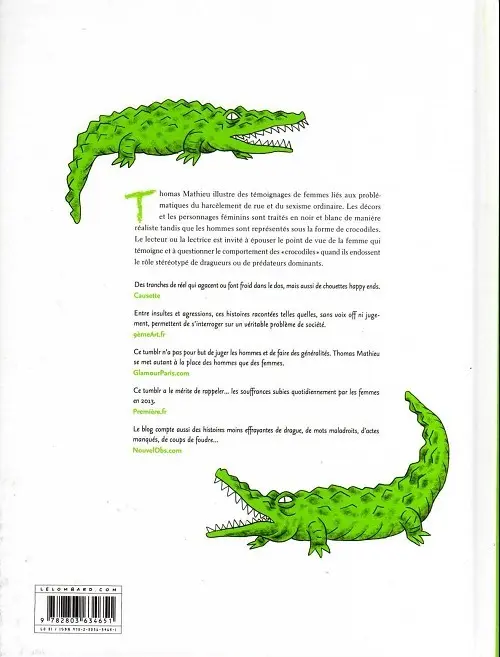 Verso de l'album Les Crocodiles Tome 1
