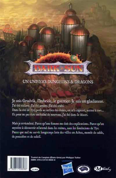 Verso de l'album Dark sun Le Tombeau de Ianto