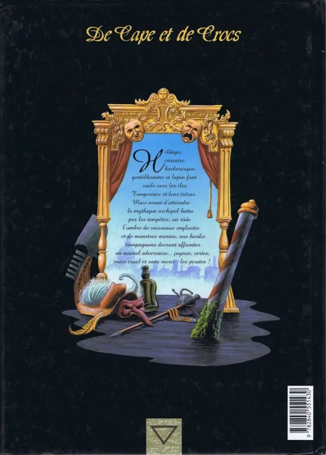 Verso de l'album De Cape et de Crocs Tome 2 Pavillon noir !