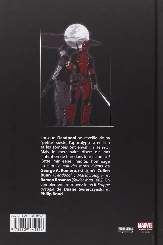 Verso de l'album Deadpool Tome 1 La nuit des morts-vivants