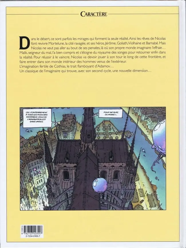 Verso de l'album Les eaux de Mortelune Tome 8 La mort de Nicolas