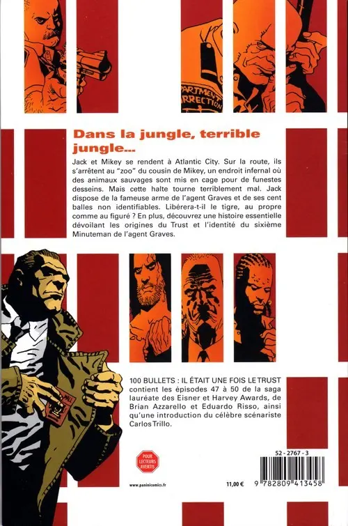 Verso de l'album 100 Bullets Tome 10 Il était une fois le Trust