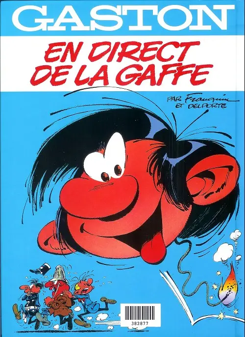 Verso de l'album Gaston Gare aux gaffes du gars gonflé / En direct de la gaffe