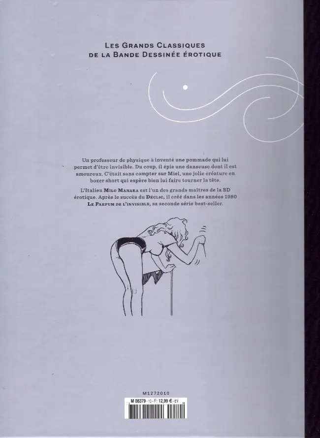 Verso de l'album Les Grands Classiques de la Bande Dessinée Érotique - La Collection Tome 10 Le parfum de l'invisible - tome 1