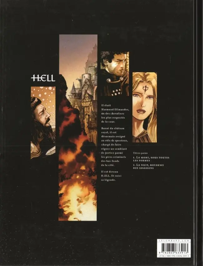 Verso de l'album H.ELL Tome 2 La nuit, royaume des assassins