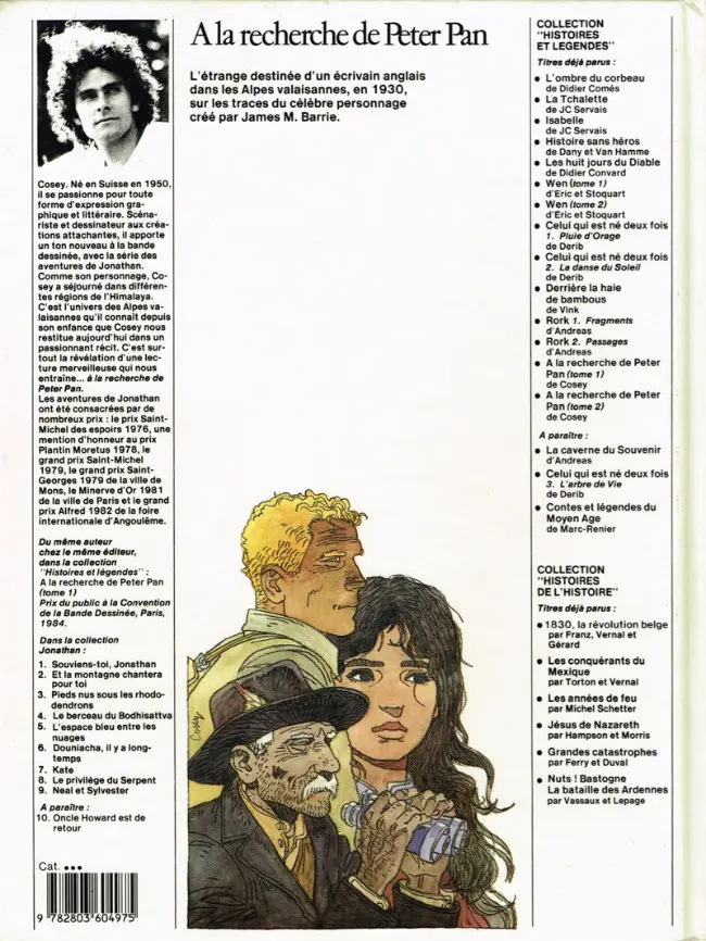 Verso de l'album A la recherche de Peter Pan Tome 2