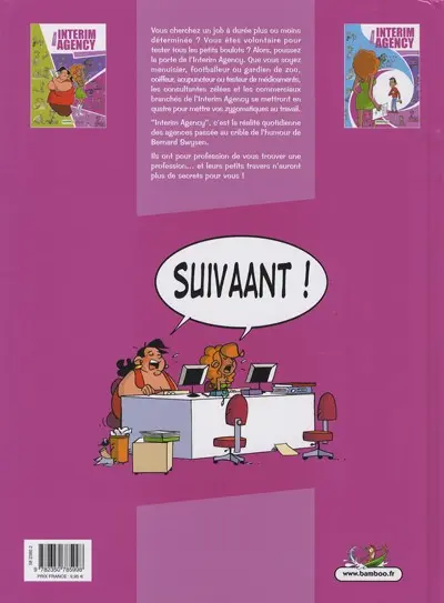 Verso de l'album Interim agency Tome 2 Permis de bosser