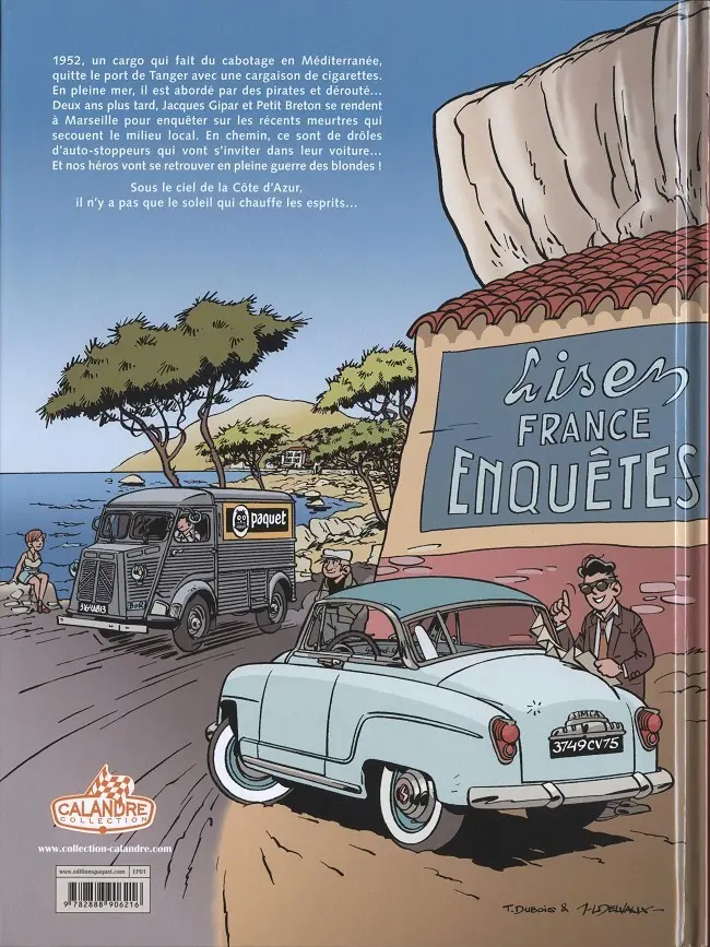 Verso de l'album Une aventure de Jacques Gipar Tome 5 Trafic sur la grande bleue