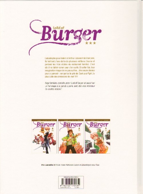 Verso de l'album Lord of Burger Tome 3 Cook and Fight