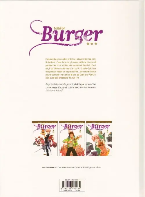 Verso de l'album Lord of Burger Tome 3 Cook and Fight