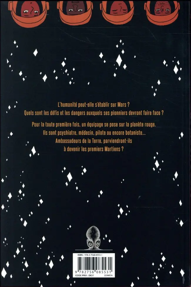 Verso de l'album Mars Horizon
