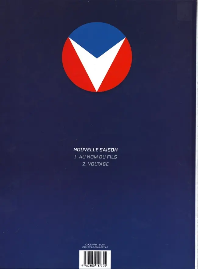 Verso de l'album Michel Vaillant Tome 2 Voltage
