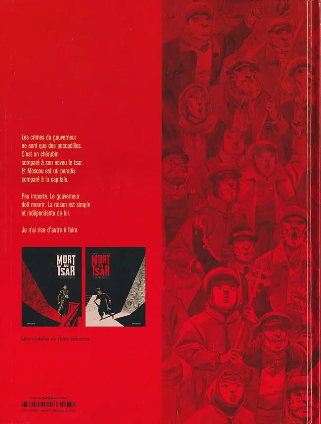 Verso de l'album Mort au Tsar Tome 2 Le terroriste