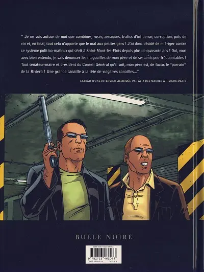 Verso de l'album Mortelle riviera Tome 3 La défunte