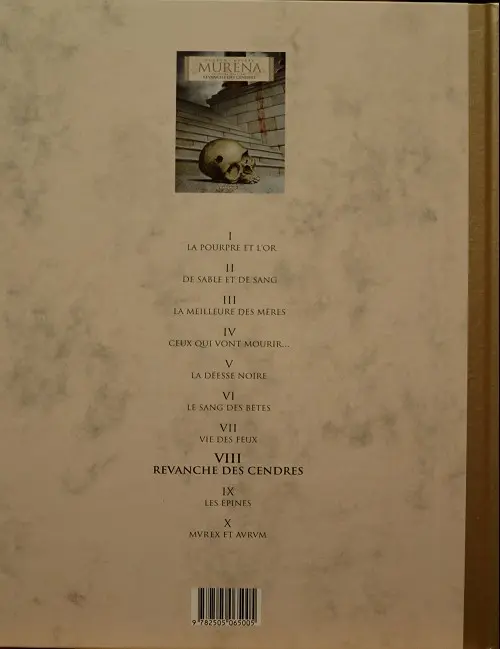 Verso de l'album Murena Le Soir Tome 8 Revanche des cendres