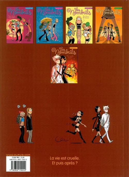 Verso de l'album Les Nombrils Tome 5 Un couple d'enfer