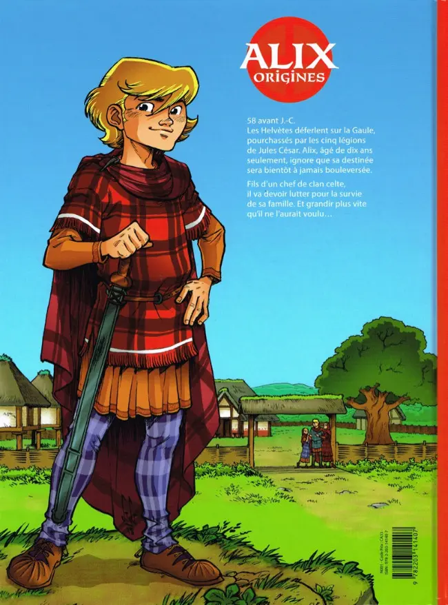 Verso de l'album Alix origines Tome 1 L'enfance d'un gaulois