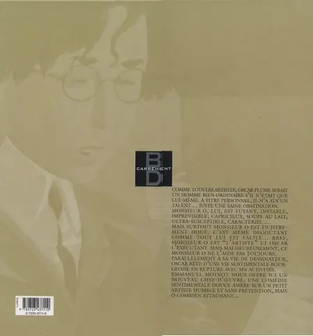 Verso de l'album Oscar & Monsieur O
