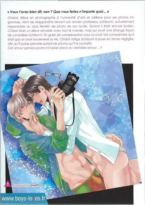 Verso de l'album Perversion lens