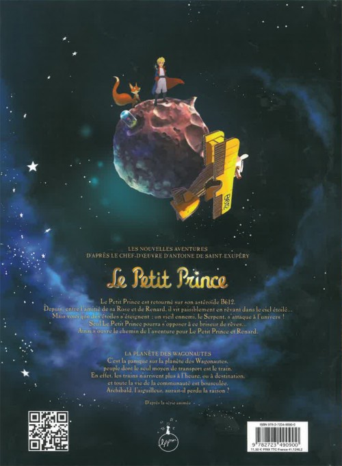 Verso de l'album Le Petit Prince - Les Nouvelles Aventures Tome 10 La Planète des Wagonautes