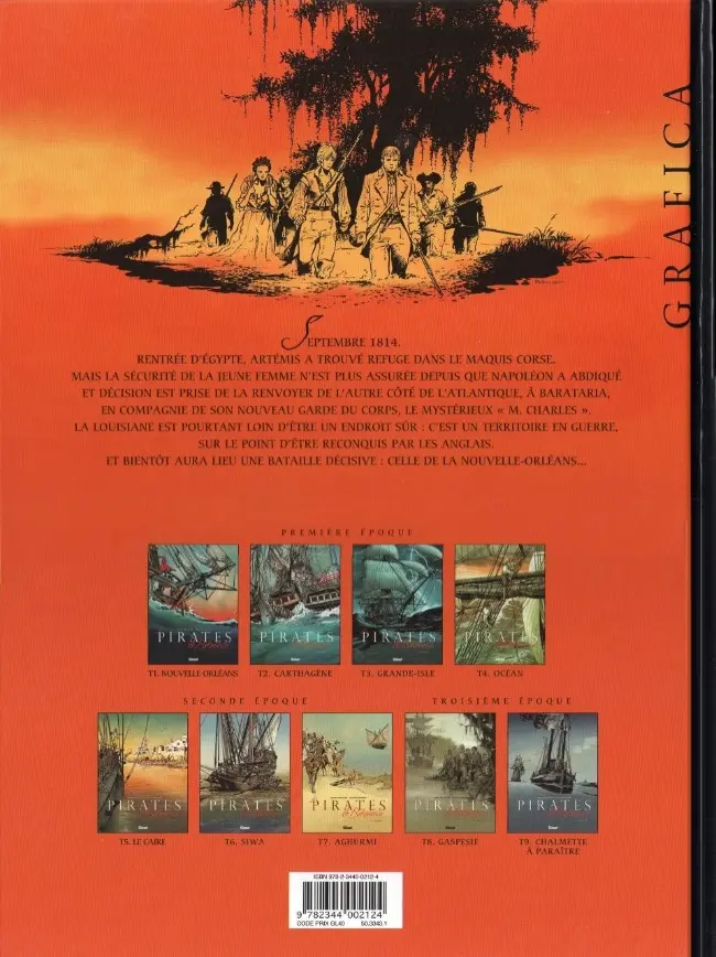 Verso de l'album Les Pirates de Barataria Tome 8 Gaspesie