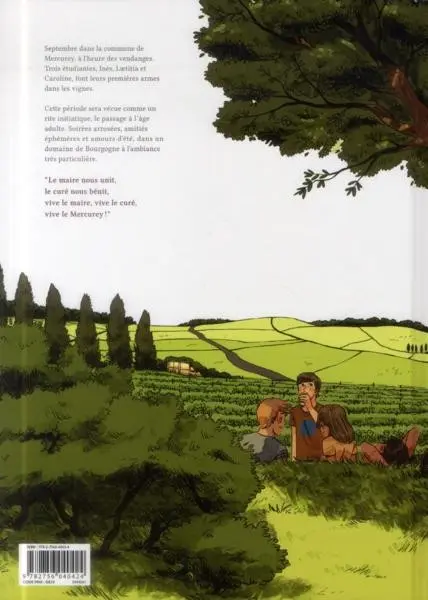 Verso de l'album Premières vendanges