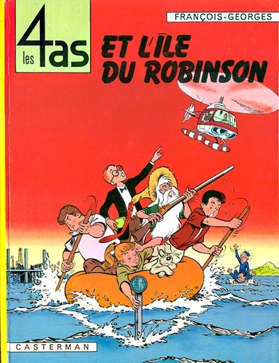 Couverture de l'album Les 4 as Tome 9 Les 4 as et l'île du Robinson