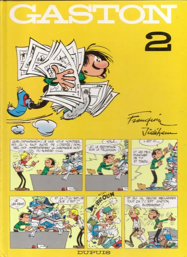 Couverture de l'album Gaston Tome 2 Édition spéciale 40e anniversaire