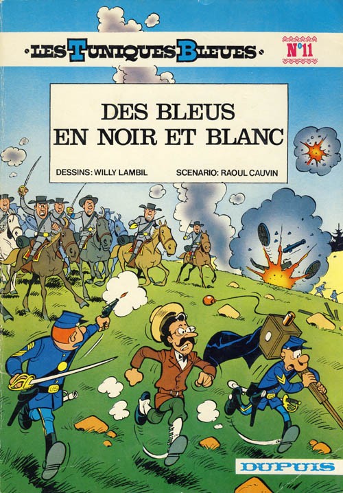 Couverture de l'album Les Tuniques Bleues Tome 11 Des bleus en noir et blanc