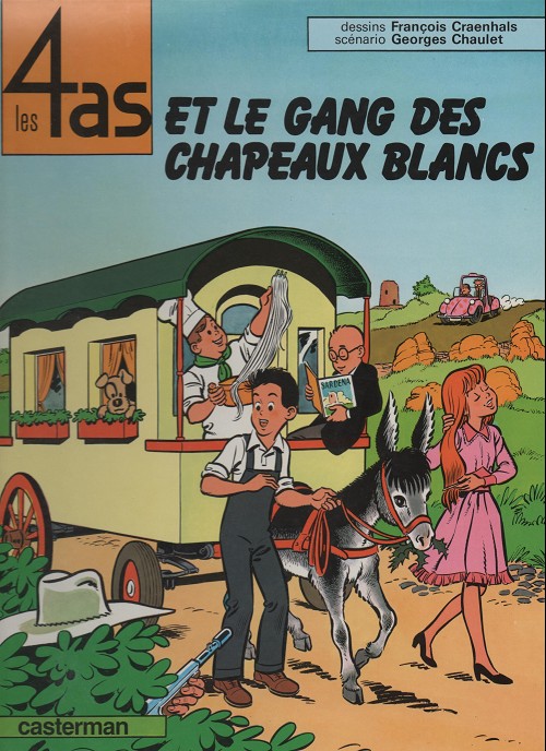 Couverture de l'album Les 4 as Tome 15 Les 4 as et le gang des chapeaux blancs