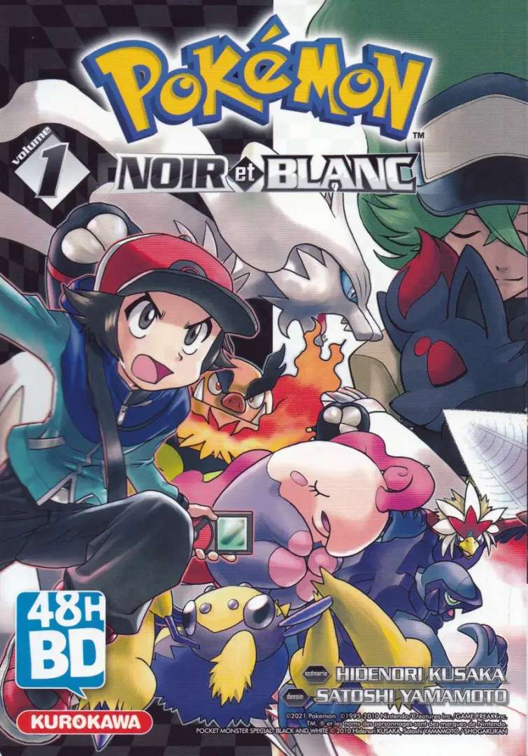 Couverture de l'album Pokémon : Noir et Blanc Tome 1