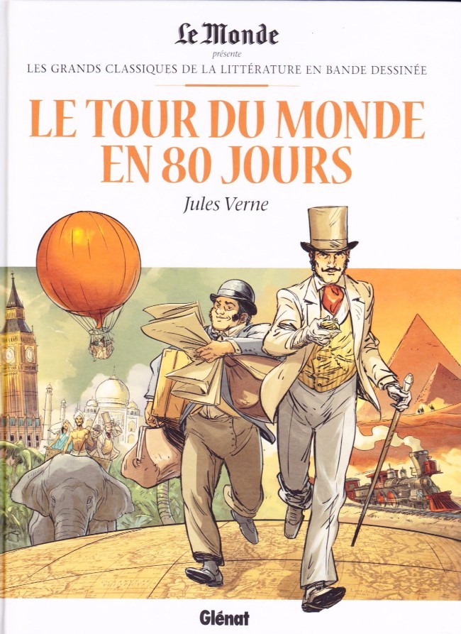 Couverture de l'album Les Grands Classiques de la littérature en bande dessinée Tome 1 Le tour du monde en 80 jours