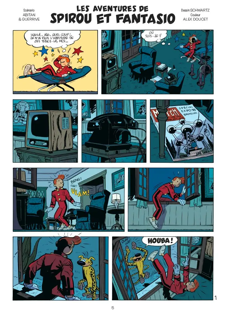 Planche de l'album Spirou et Fantasio - Cahiers 1/2 La nostalgie du futur