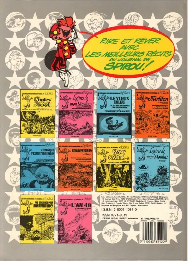 Verso de l'album L'An 40 Tome 1