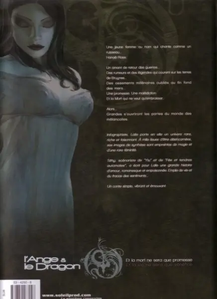 Verso de l'album L'Ange et le dragon Livre 1 Et la mort ne sera que promesse