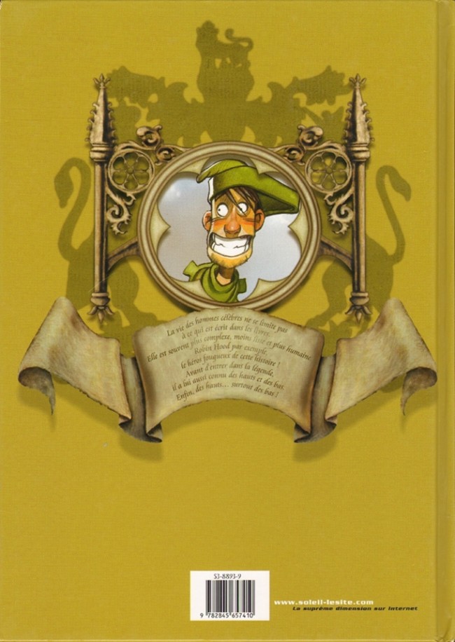 Verso de l'album Robin Hood Tome 3 Robin