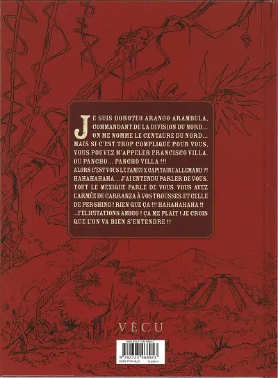 Verso de l'album Le Sixième soleil Tome 2 Viva Pancho Villa !