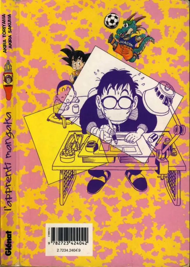 Verso de l'album L'Apprenti mangaka L'art du manga