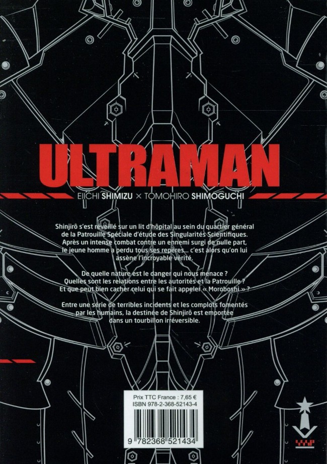 Verso de l'album Ultraman 02
