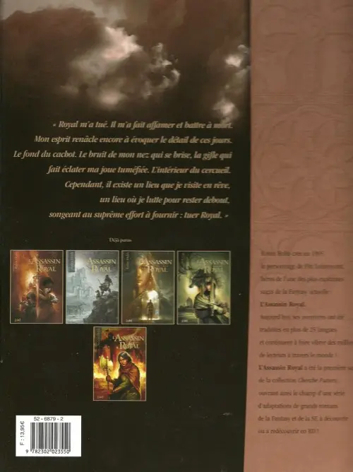 Verso de l'album L'Assassin Royal Tome 6 Œil-de-nuit