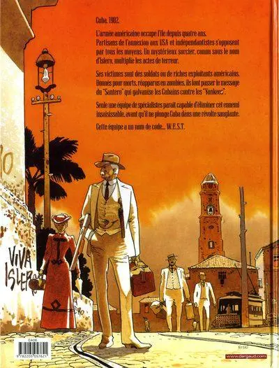 Verso de l'album W.E.S.T Tome 3 El Santero