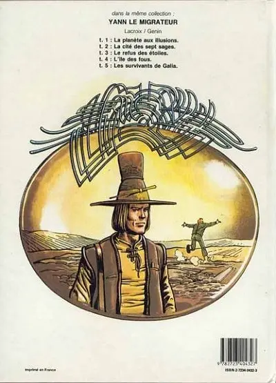 Verso de l'album Yann le migrateur Tome 5 Les survivants de Galia