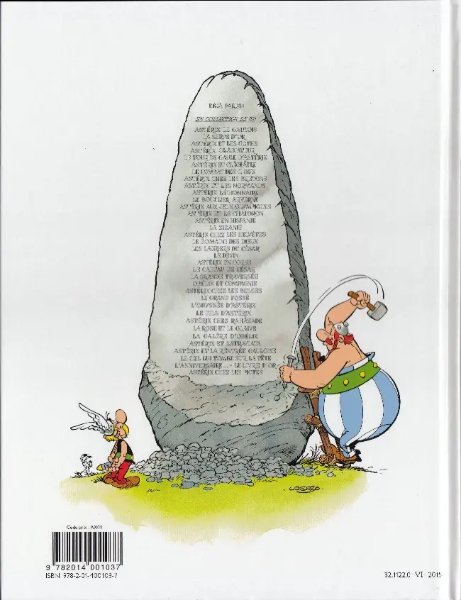 Verso de l'album Astérix Tome 5 Le tour de Gaule d'Astérix