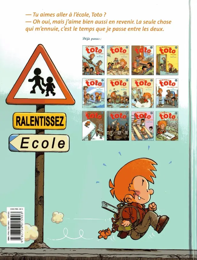 Verso de l'album Les Blagues de Toto Tome 8 L'élève dépasse le mètre