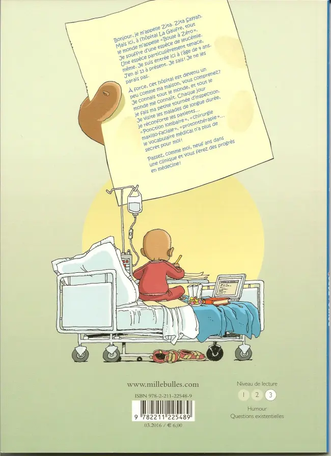 Verso de l'album Boule à zéro Tome 3 Docteur Zita