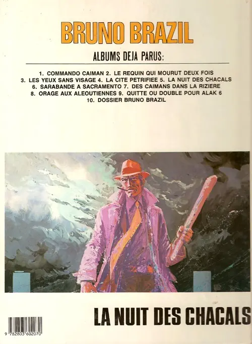 Verso de l'album Bruno Brazil Tome 5 La nuit des chacals