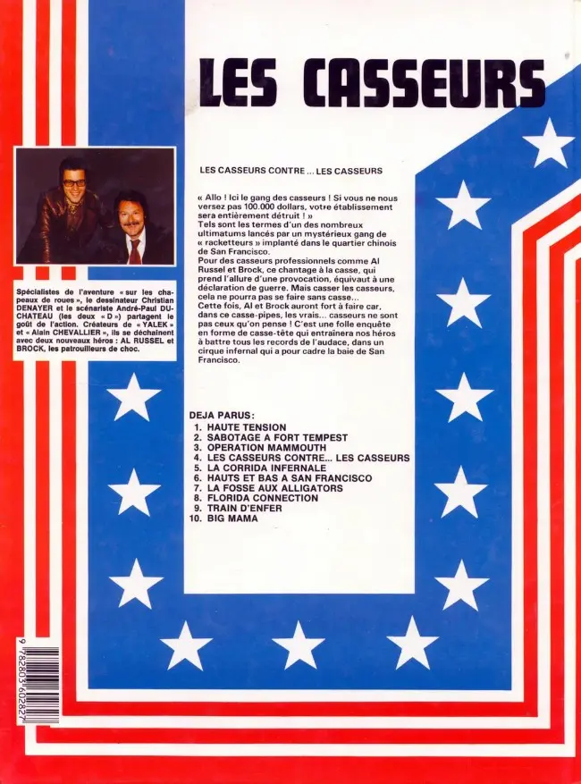 Verso de l'album Les Casseurs Tome 4 Les casseurs contre...les casseurs