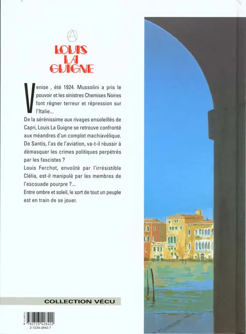 Verso de l'album Louis la Guigne Tome 5 L'escouade pourpre