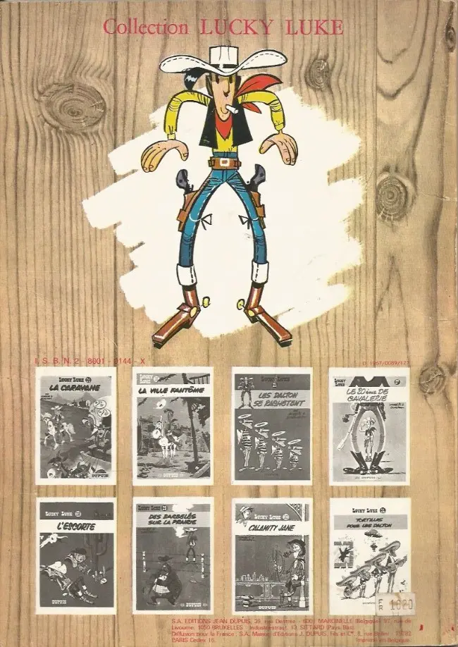 Verso de l'album Lucky Luke Tome 5 Lucky Luke contre Pat Poker